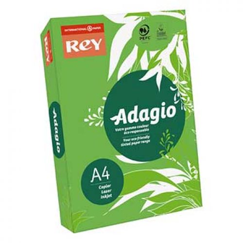 Papel Fotocopia Adagio(cd52)A4 80gr Verde Intenso 1x500Fls , ADAGIO , 1801121 , 3368220102995